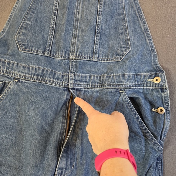 GAP Bib Carpenter Overalls Vintage ? Good Condition Zip Fly Adult Men's Sz LARGE - Picture 4 of 9